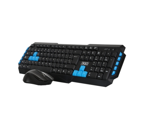 3GO COMBODRILEH2 teclado Ratón incluido Juego USB QWERTY Negro