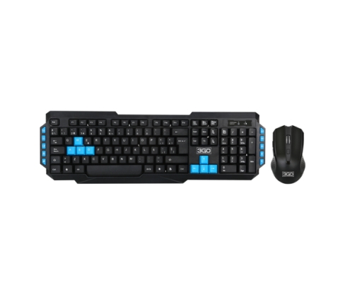 3GO COMBODRILEH2 teclado Ratón incluido Juego USB QWERTY Negro