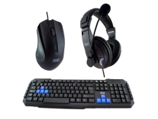 3GO COMBODRILEH2 teclado Ratón incluido Juego USB QWERTY Negro