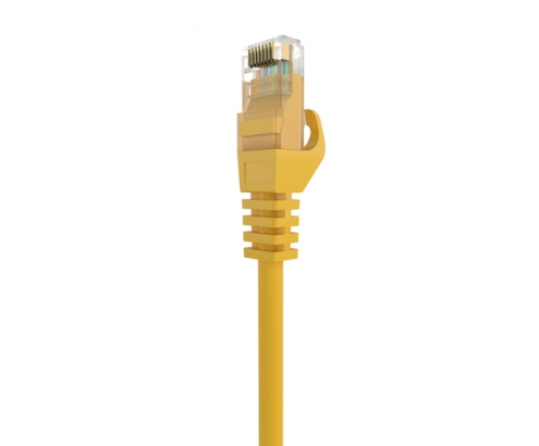 AISENS Cable de Red Latiguillo RJ45 LSZH Cat.6A 500 Mhz UTP AWG24, Amarillo, 30CM