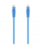 AISENS Cable de Red Latiguillo RJ45 LSZH Cat.6A 500 Mhz UTP AWG24, Azul, 30CM