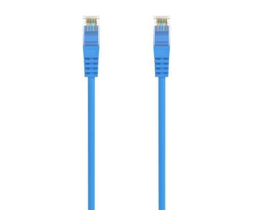AISENS Cable de Red Latiguillo RJ45 LSZH Cat.6A 500 Mhz UTP AWG24, Azul, 30CM