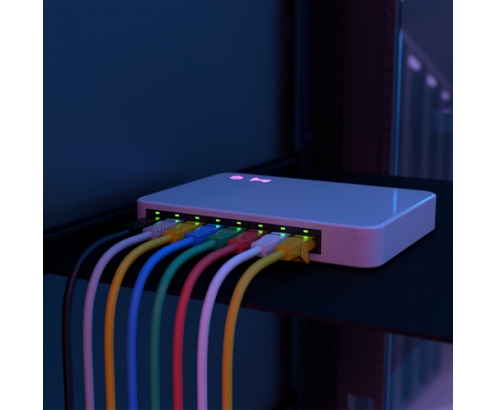 AISENS Cable de Red Latiguillo RJ45 LSZH Cat.6A 500 Mhz UTP AWG24, Gris, 30CM