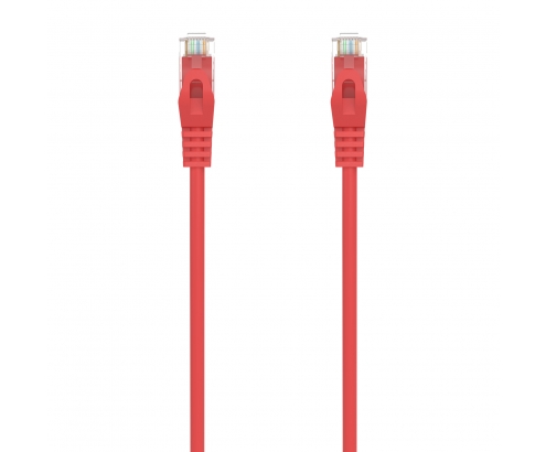AISENS Cable de Red Latiguillo RJ45 LSZH Cat.6A 500 Mhz UTP AWG24, Rojo, 30CM