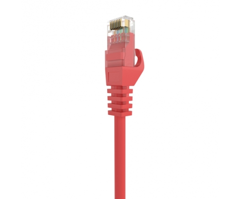 AISENS Cable de Red Latiguillo RJ45 LSZH Cat.6A 500 Mhz UTP AWG24, Rojo, 30CM