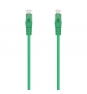 AISENS Cable de Red Latiguillo RJ45 LSZH Cat.6A 500 Mhz UTP AWG24, Verde, 25CM