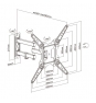 AISENS WT55TSE-153 soporte para TV 139,7 cm (55