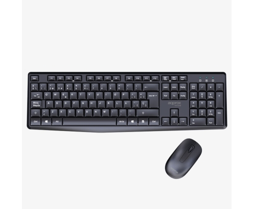 Approx APPMX420B Teclado + ratón Inalámbrico