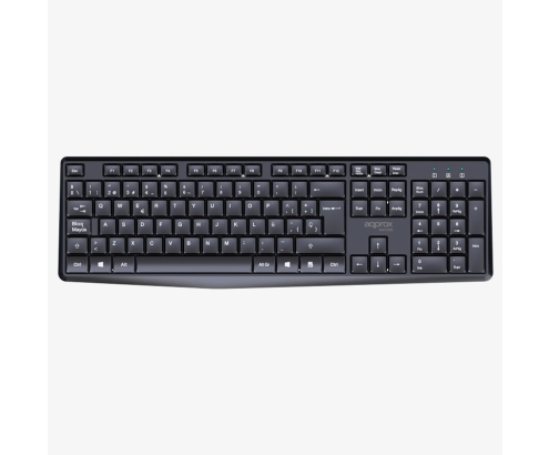 Approx APPMX420B Teclado + ratón Inalámbrico
