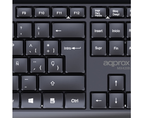 Approx APPMX420B Teclado + ratón Inalámbrico