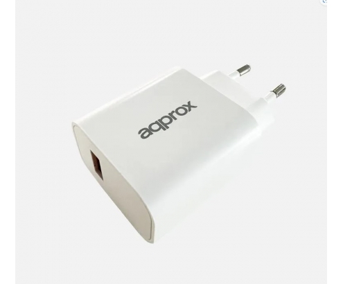 Approx APPUSBWALL18 Kit 2 in 1: 18W Cargador QC 3.0 + Cable USB Tipo-C