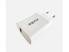 Approx APPUSBWALL18 Kit 2 in 1: 18W Cargador QC 3.0 + Cable USB Tipo-C