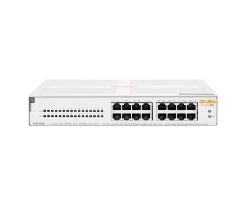 Aruba Instant On 1430 16G Class4 PoE 124W No administrado L2 Gigabit Ethernet (10/100/1000) EnergÍa sobre Ethernet (PoE) 1U Blanco