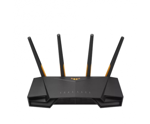 ASUS 90IG0790-MO3B00 router inalámbrico Gigabit Ethernet Doble banda (2,4 GHz / 5 GHz) Negro, Naranja