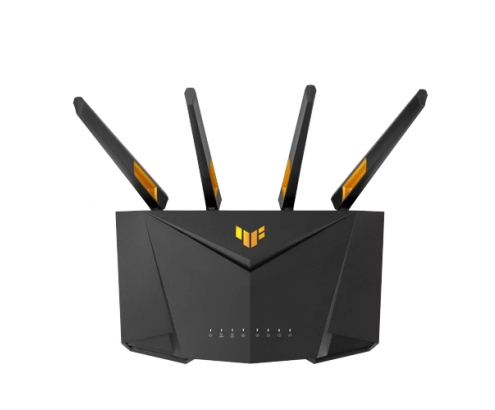 ASUS 90IG0790-MO3B00 router inalámbrico Gigabit Ethernet Doble banda (2,4 GHz / 5 GHz) Negro, Naranja