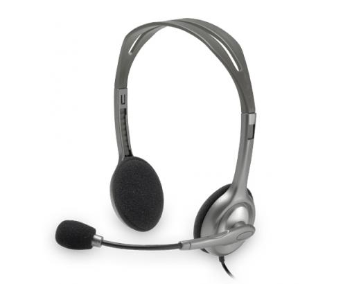 AURICULARES LOGITECH MICROFONO H110 PLATA 981-000271