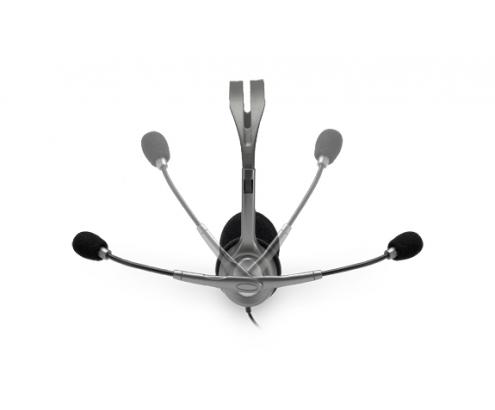 AURICULARES LOGITECH MICROFONO H110 PLATA 981-000271