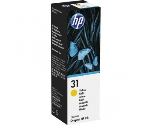 BOTELLA DE TINTA HP Nº31 CONTENIDO 70ML 8000 PAGINAS AMARILLA 1VU28AE