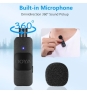 Boya BY-V10 Micrófono de Solapa Inalámbrico Android USB-C Negro
