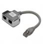 CABLE DE RED 1XRJ45MACHO A 2XR (DN-93904)