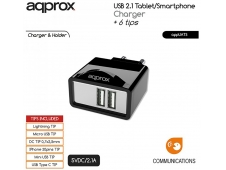 CARGADOR TABLET TELEFONO APPROX UNIVERSAL APPROX APPUATS