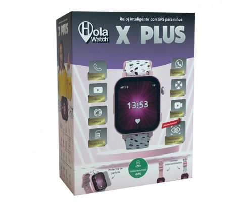 Cefa Hola Watch X Plus Rosa Reloj inteligente para niños