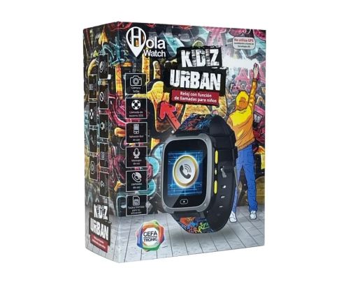 Cefa HolaWatch Urban Black Reloj inteligente niños