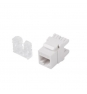 CONECTOR LANBERG KEYSTONE RJ45 HEMBRA EXTERNO LSA INTERNO UTP CAT 6 180Âº PARA CABLES 22 26AWG KSU6-1000