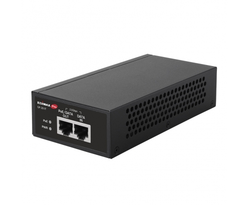 Edimax GP-201IT adaptador e inyector de PoE 2.5 Gigabit Ethernet, Ethernet rápido, Gigabit Ethernet