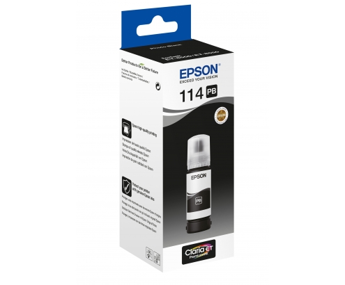 Epson 114 EcoTank Botella de tinta foto negro 