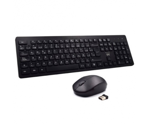 EWENT EW3256 TECLADO Y RATON INALAMBRICOS NEGRO