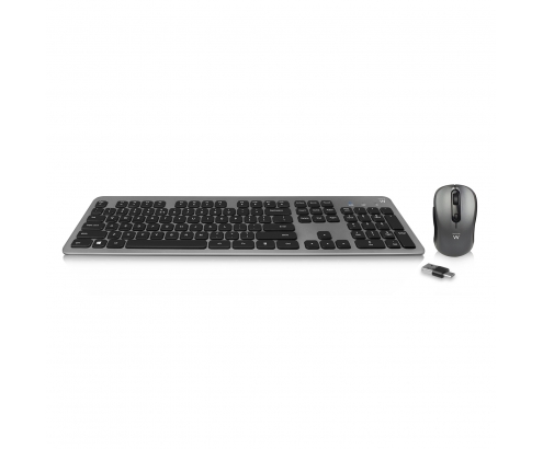 Ewent EW3272 teclado Ratón incluido RF inalámbrico QWERTY Español Negro