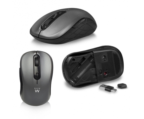 Ewent EW3272 teclado Ratón incluido RF inalámbrico QWERTY Español Negro