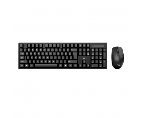 Ewent EW3281 teclado Ratón incluido RF inalámbrico QWERTY Español Negro