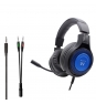 Ewent PL3322 Auriculares gaming diadema conector de 3.5mm negro azul