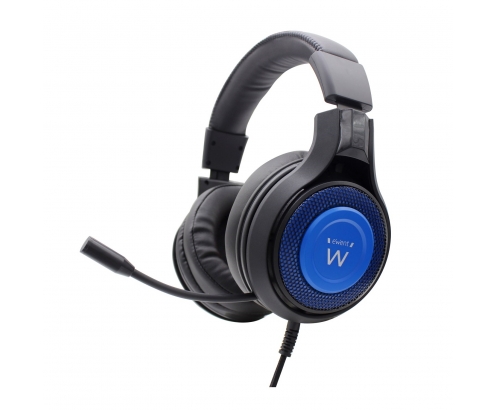 Ewent PL3322 Auriculares gaming diadema conector de 3.5mm negro azul