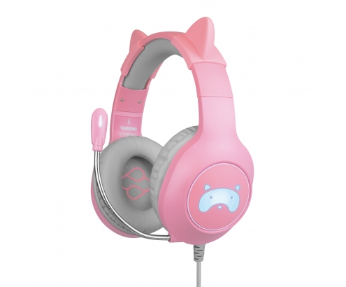 FR-TEC Cascos gamer Tanooki con Orejas Diadema