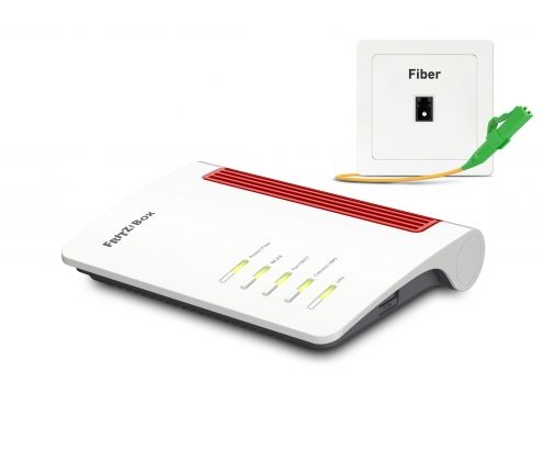 FRITZ!Box 5530 (WITH SFP XGSPON) router inalámbrico Gigabit Ethernet Doble banda (2,4 GHz / 5 GHz) Blanco