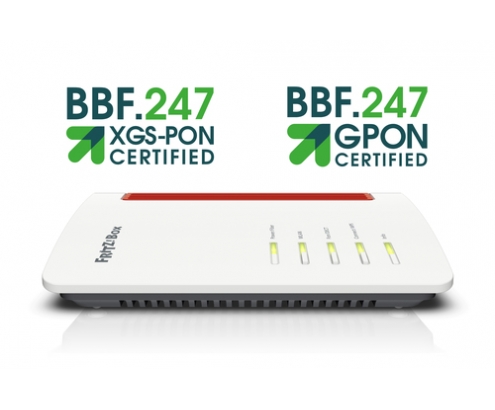 FRITZ!Box 5530 (WITH SFP XGSPON) router inalámbrico Gigabit Ethernet Doble banda (2,4 GHz / 5 GHz) Blanco