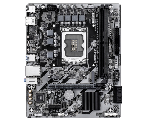 GIGABYTE H810M K Placa Base – Procesadores Intel Core Ultra (Serie 2), VRM de 3+1+2 fases, hasta 6400 MHz DDR5, 1 x M.2 PCIe 4.0, LAN 1 GbE, USB 3.2