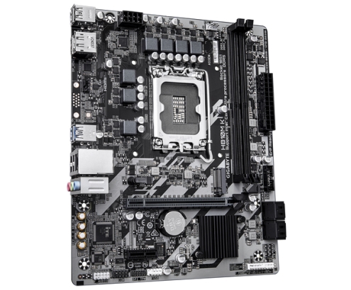 GIGABYTE H810M K Placa Base – Procesadores Intel Core Ultra (Serie 2), VRM de 3+1+2 fases, hasta 6400 MHz DDR5, 1 x M.2 PCIe 4.0, LAN 1 GbE, USB 3.2