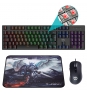 Hiditec Teclado gaming mecanico GK400 usb  + Raton gaming Blitz + Alfombrilla T-Fenix Negro 