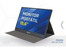 Iggual MPL156 15.6″ 1080p 60Hz IPS portátil altavoces USB-C HDMI VE...