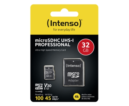 Intenso 3433480 memoria flash 32 GB MicroSDHC UHS-I Clase 10