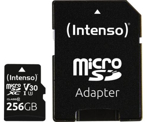 Intenso 3433492 memoria flash 256 GB MicroSDXC UHS-I Clase 10