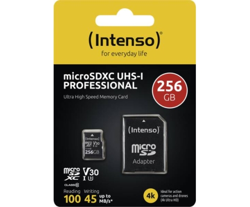 Intenso 3433492 memoria flash 256 GB MicroSDXC UHS-I Clase 10