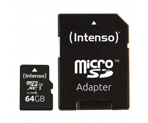 Intenso Memoria flash 64 GB MicroSDXC UHS-I Clase 10