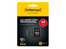 Intenso Memoria flash 64 GB MicroSDXC UHS-I Clase 10