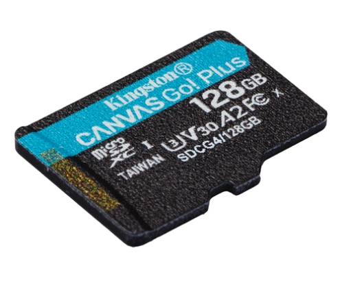 Kingston Technology 128GB microSDXC Canvas Go Plus Gen4 200R A2 U3 Paquete individual sin ADP
