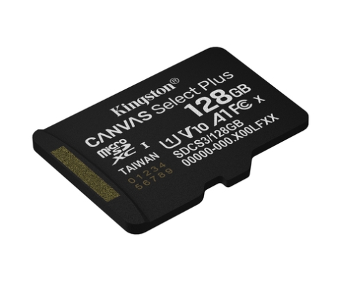 Kingston Technology 128GB micSDXC Canvas Select Plus Gen3 150R A1 (Adaptador de SD no incluido)